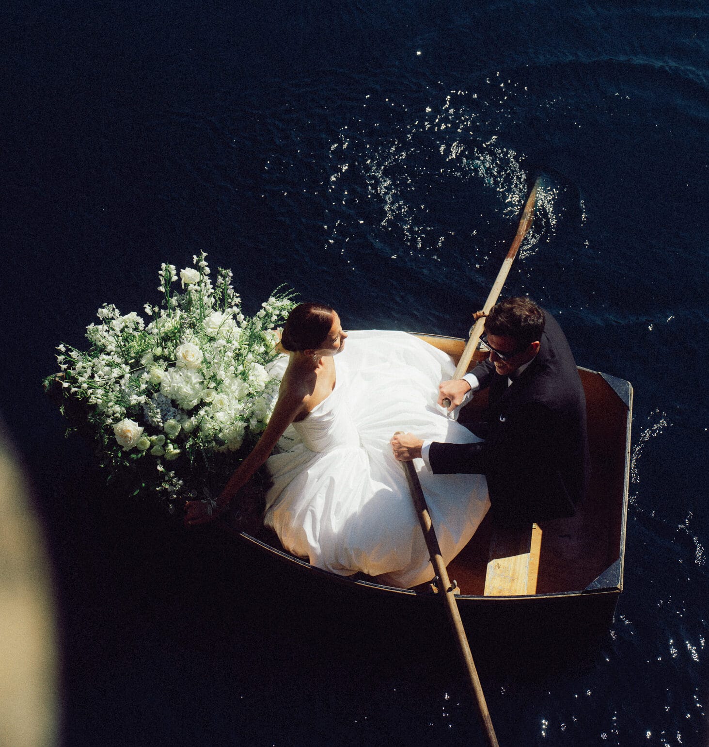 Luxury wedding at Euridge Manor photographed from above